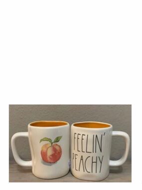 NEW Rae Dunn Feelin’ Peachy Double Sided Mug 🍑